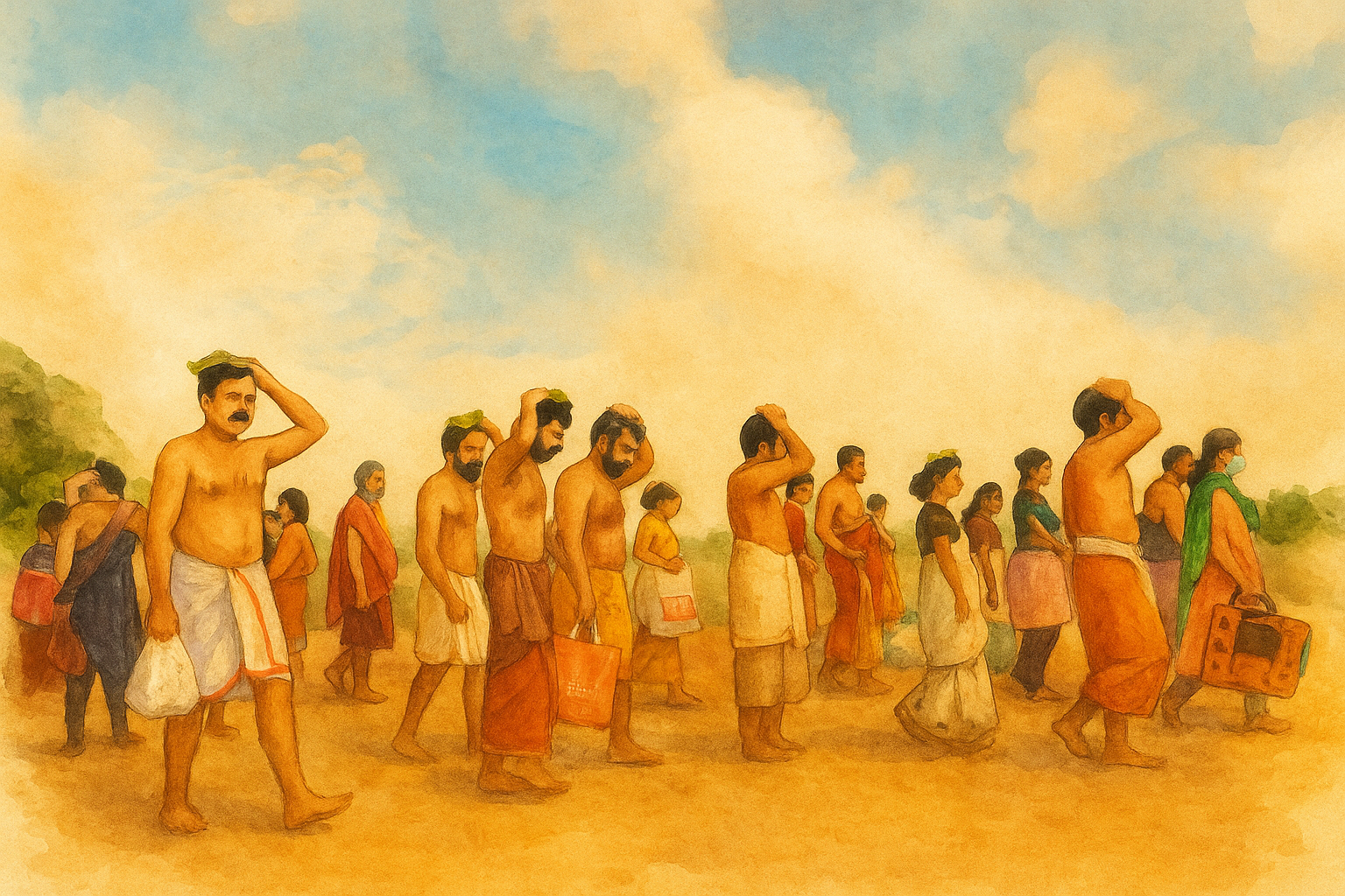 posthumous service painting image